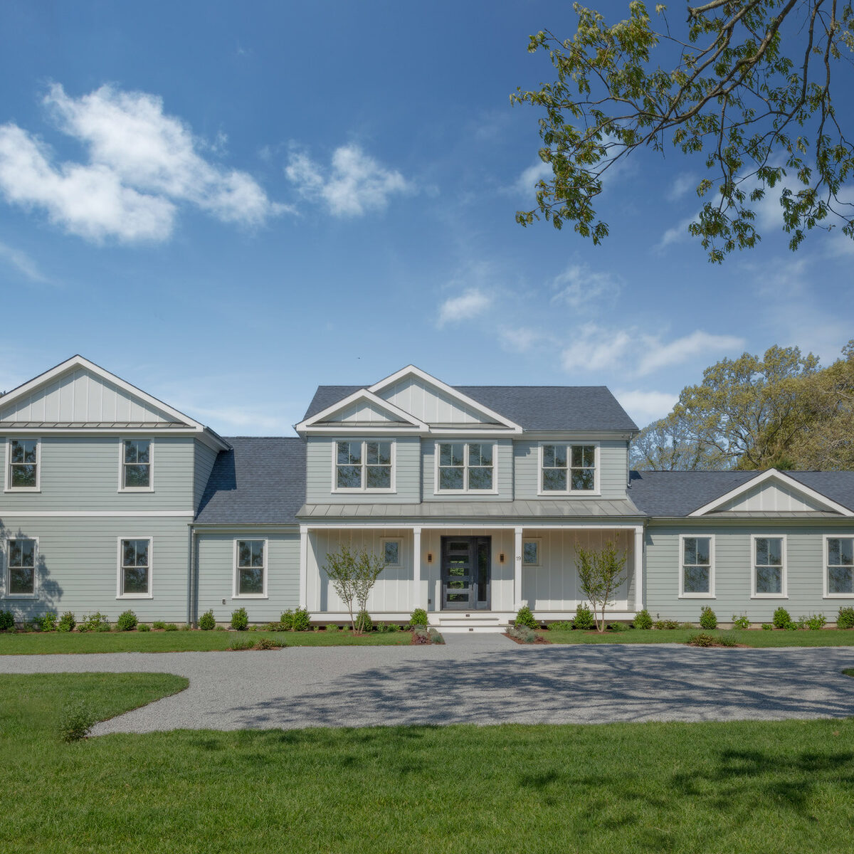 Westhampton luxury modular home new construction Signature Building Systems Front Elevation